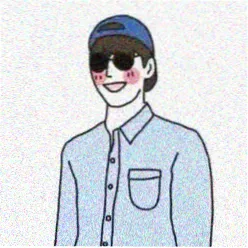 影迷 蓝线稿 头像
